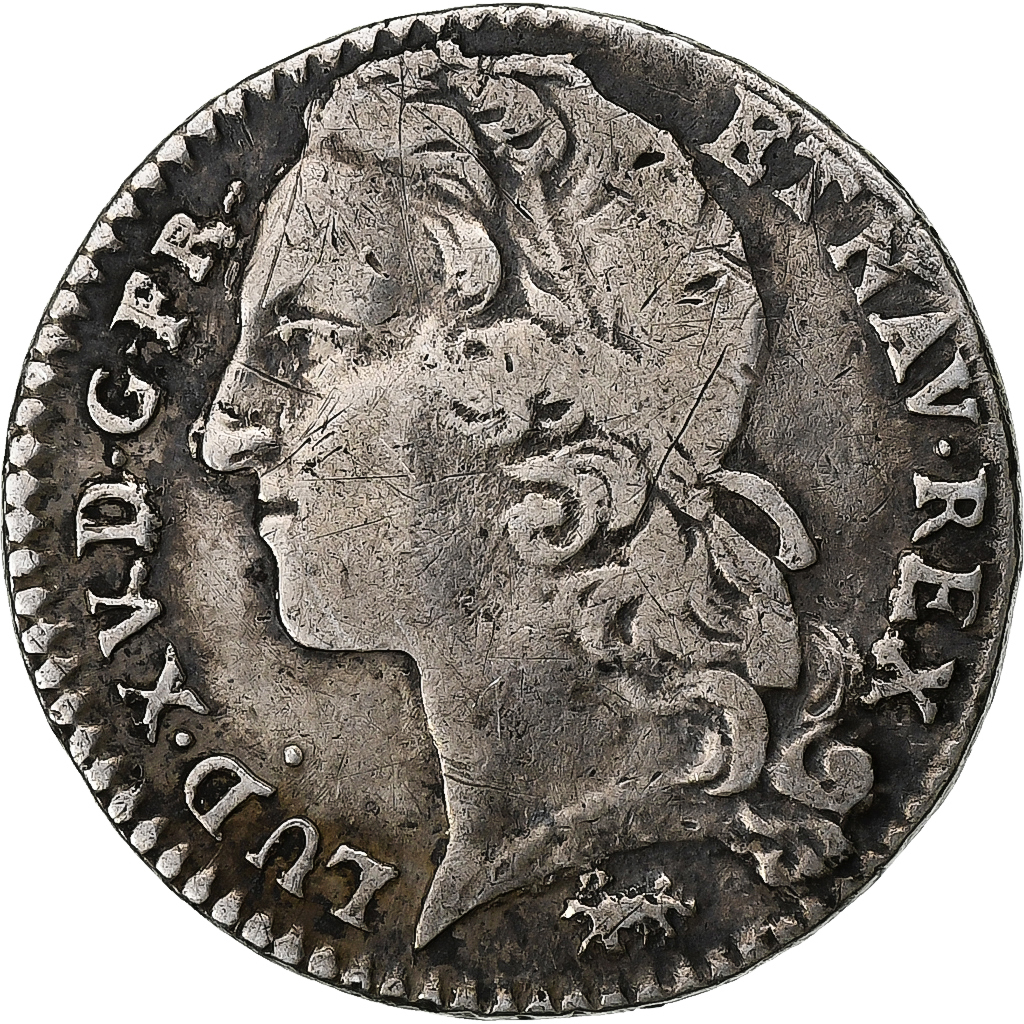 France, Louis XV, 1/10 Écu au bandeau, 1746, Paris, Silver, VF(30-35)