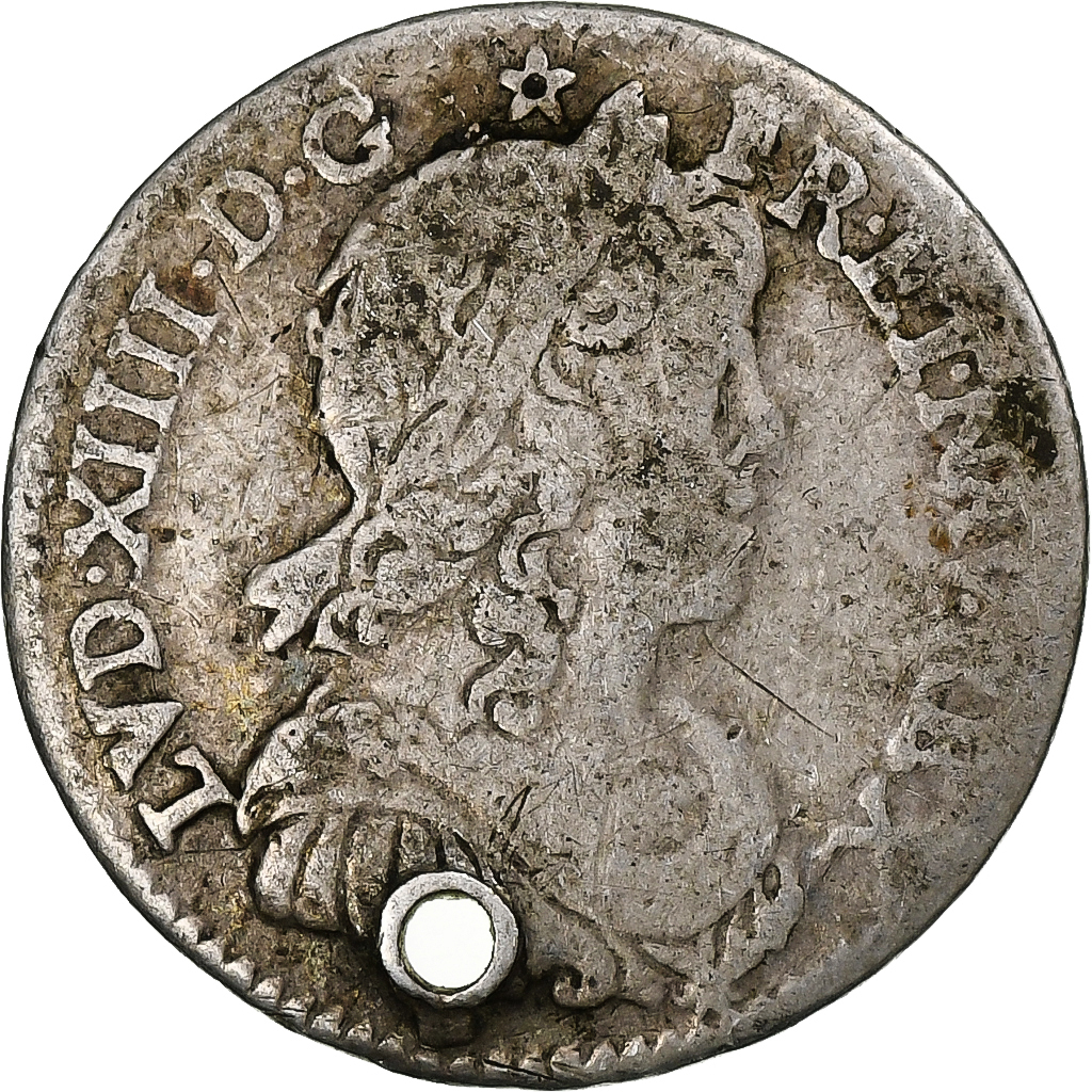 France, Louis XIV, 1/12 Ecu à la mèche longue, 1660-1662