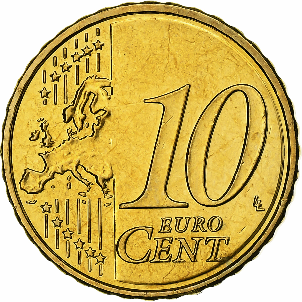 Estonia, 10 Centimes, 2011, Vantaa, Nordic gold, MS(63)