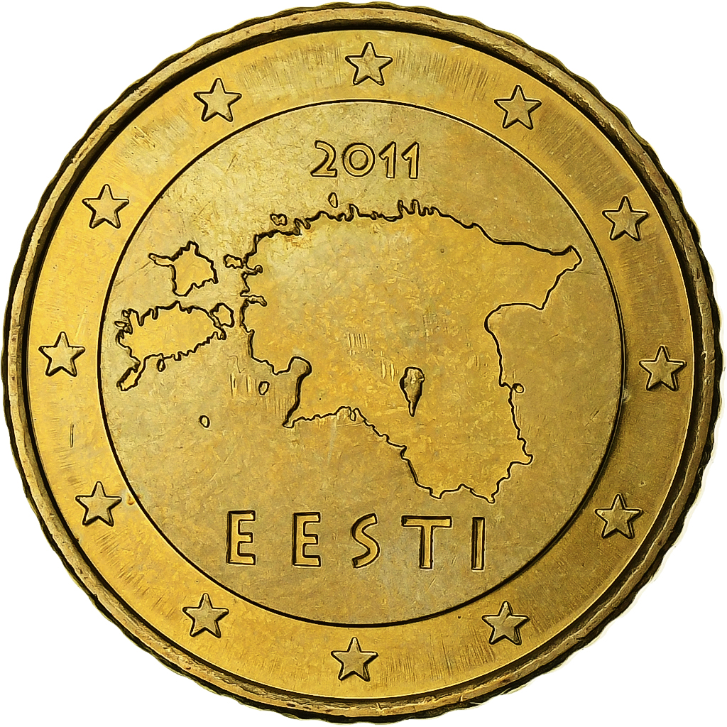 Estonia, 50 Centimes, 2011, Vantaa, Nordic gold, UNZ