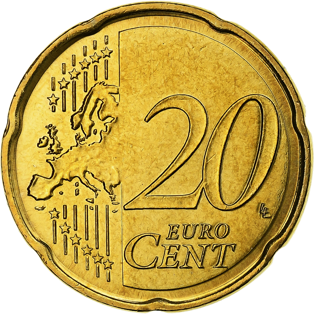 Malta, 20 Centimes, 2008, Nordic gold, 