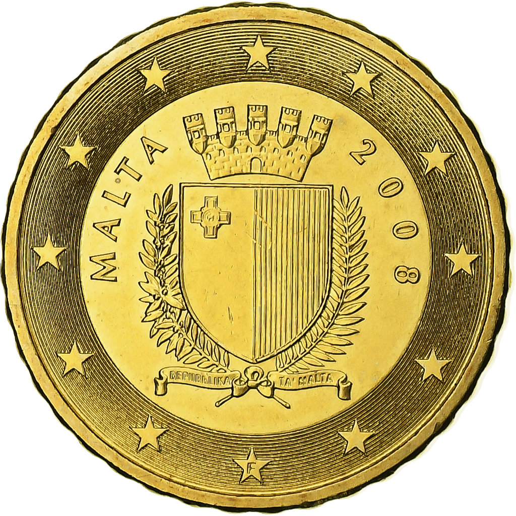 Malta, 10 Centimes, 2008, Nordic gold, UNZ