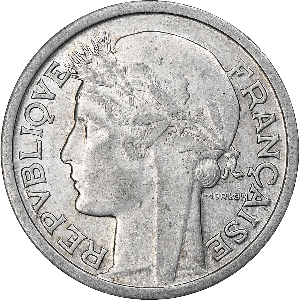 France, Franc, Morlon, 1945, Castelsarrasin, Aluminum, 