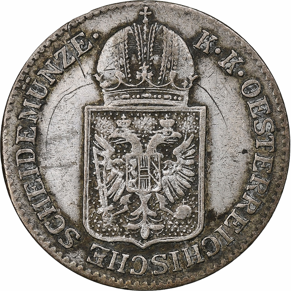 Austria, 6 Kreuzer, 1849, Vienna, Billon, 