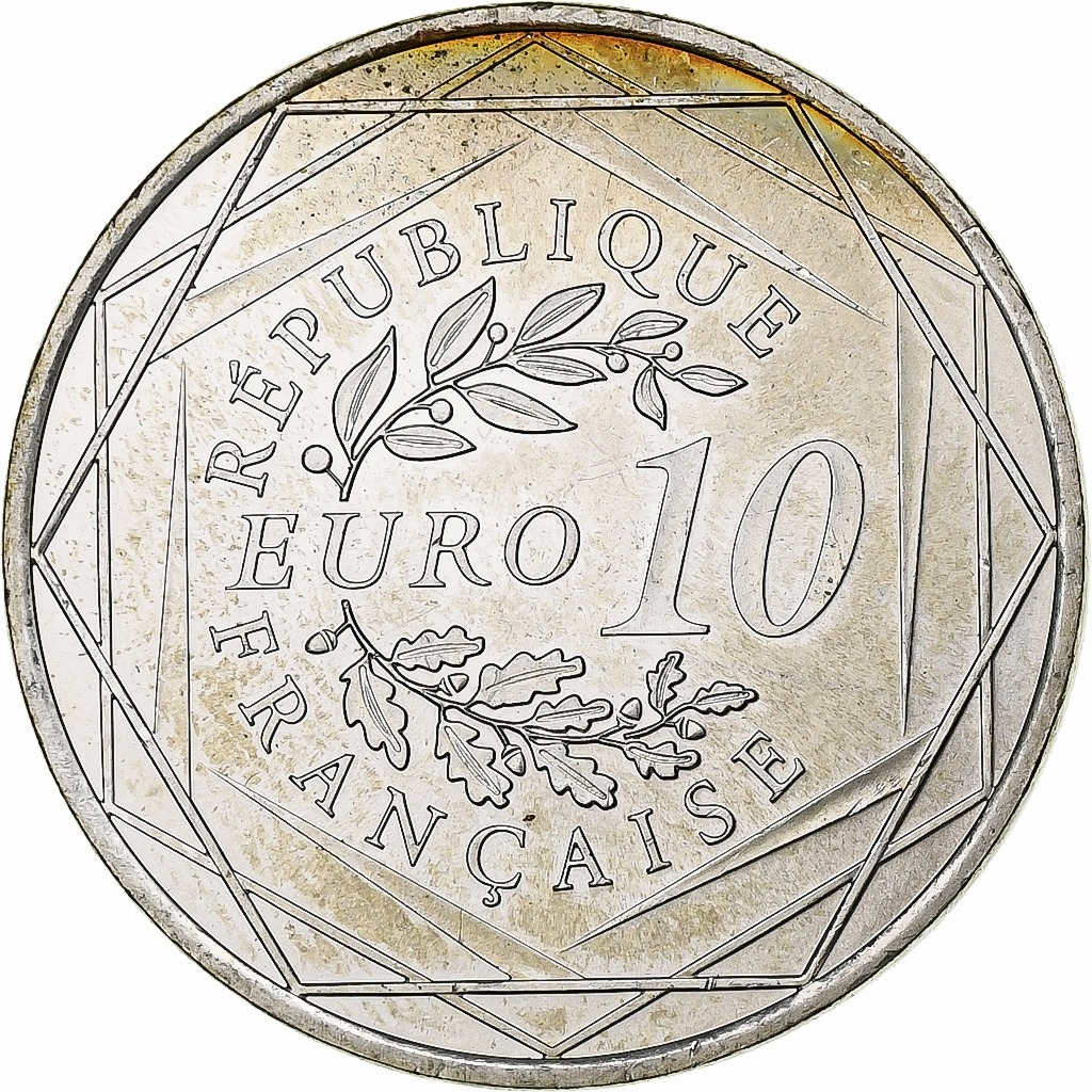 France, 10 Euro, Hercule, 2013, Pessac, Silver, MS(60-62)