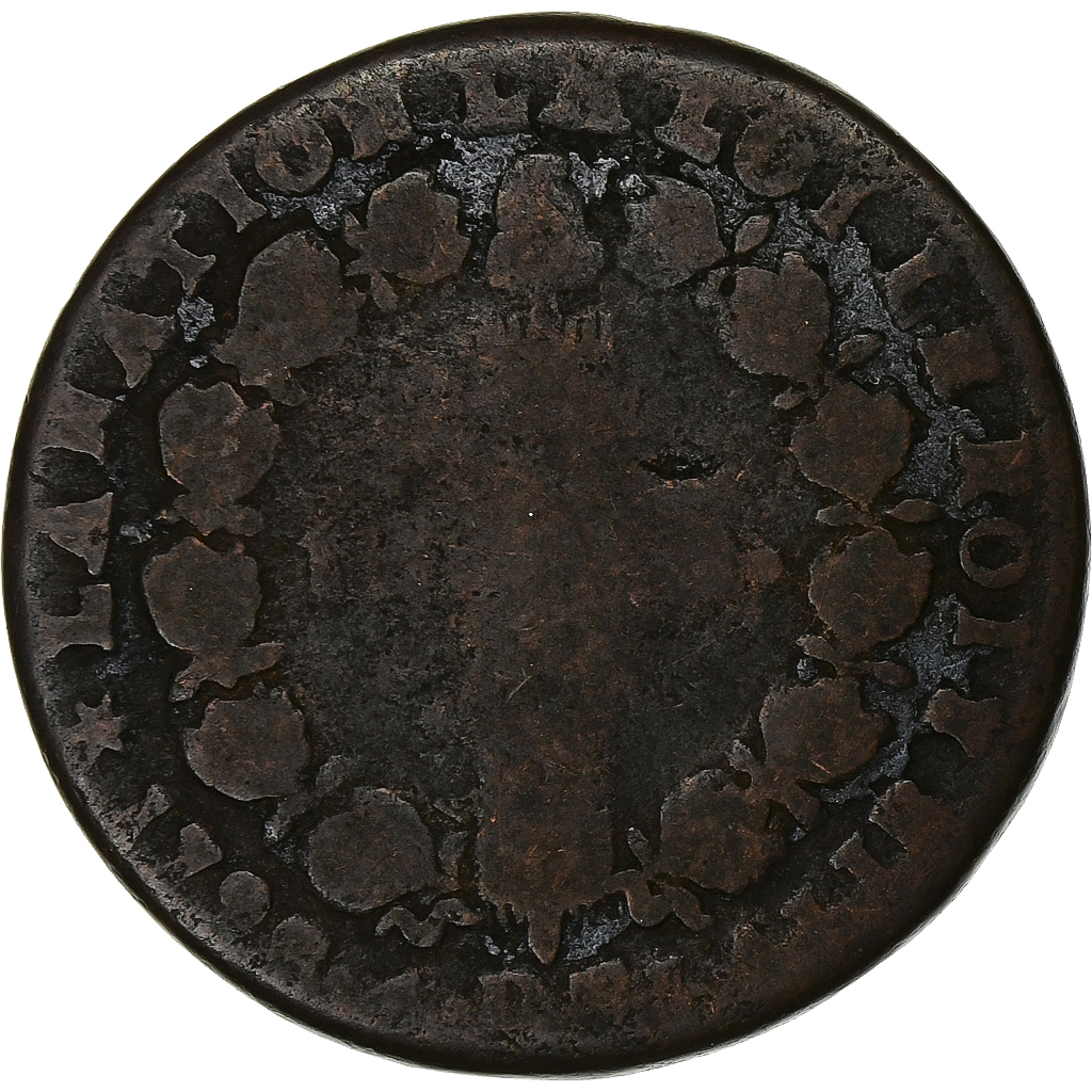France, Louis XVI, 12 Deniers, 1793, Pau, Copper, , Gadoury:15