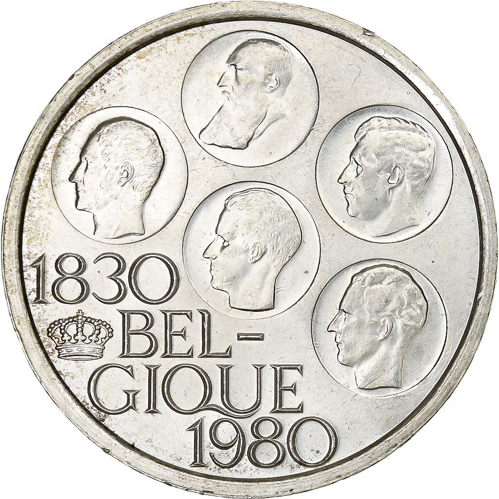 Belgium, 500 Francs, Independence, 1980, Brussels, Silver Clad Copper-Nickel