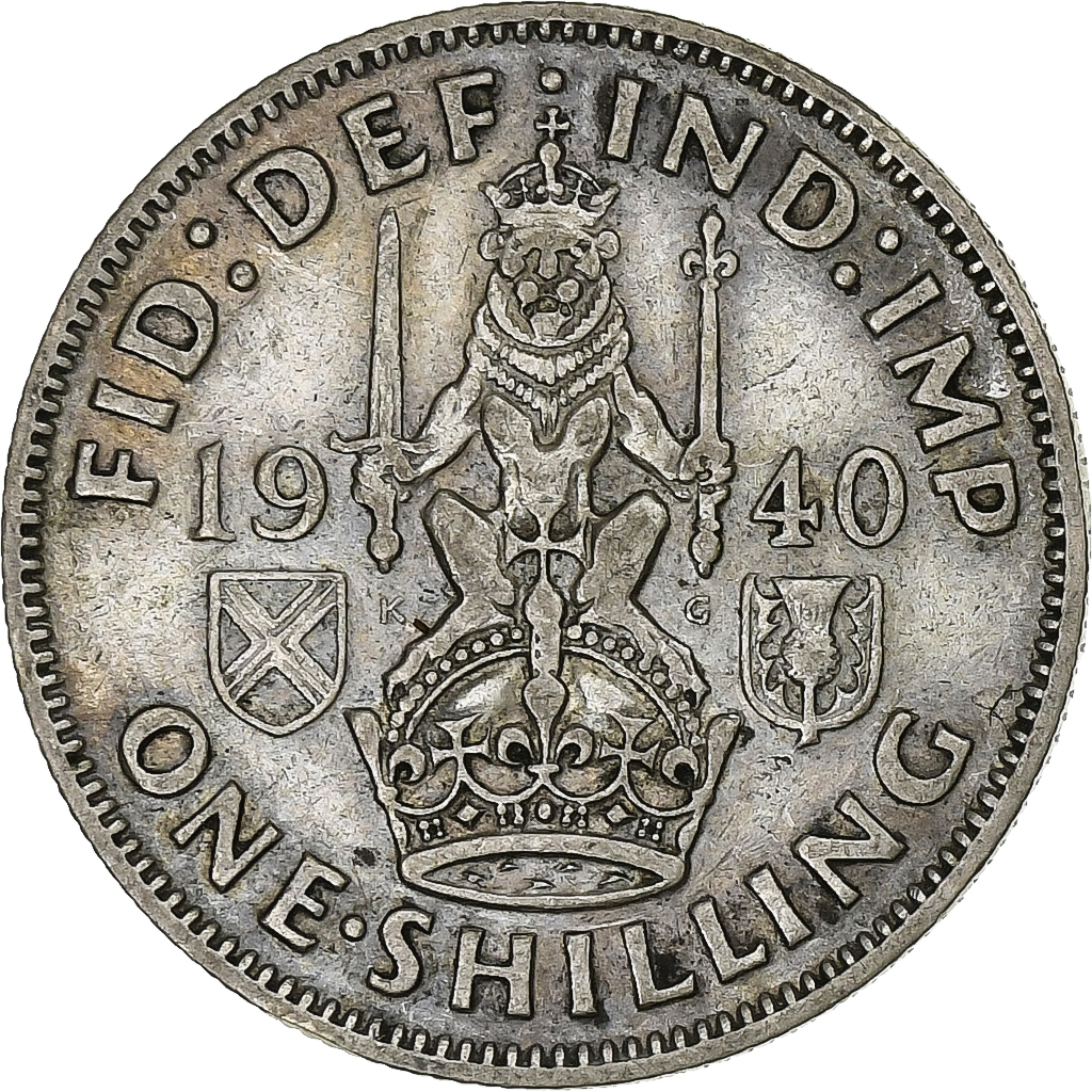 Great Britain, George VI, Shilling, 1940, London, Silver, 