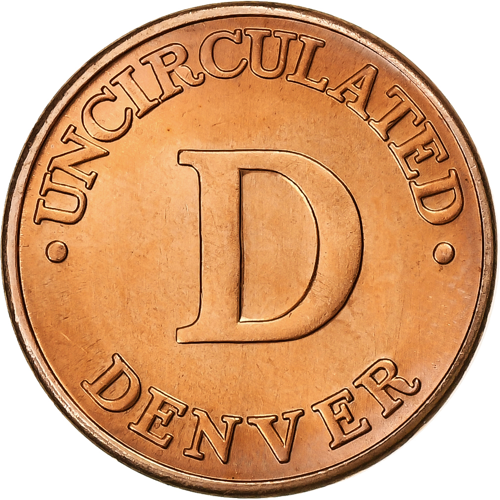 United States, US Mint of Denver, Mint token, , Copper