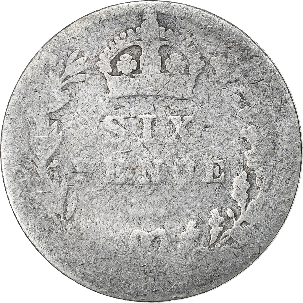 Great Britain, Victoria, 6 Pence, London, Silver, 