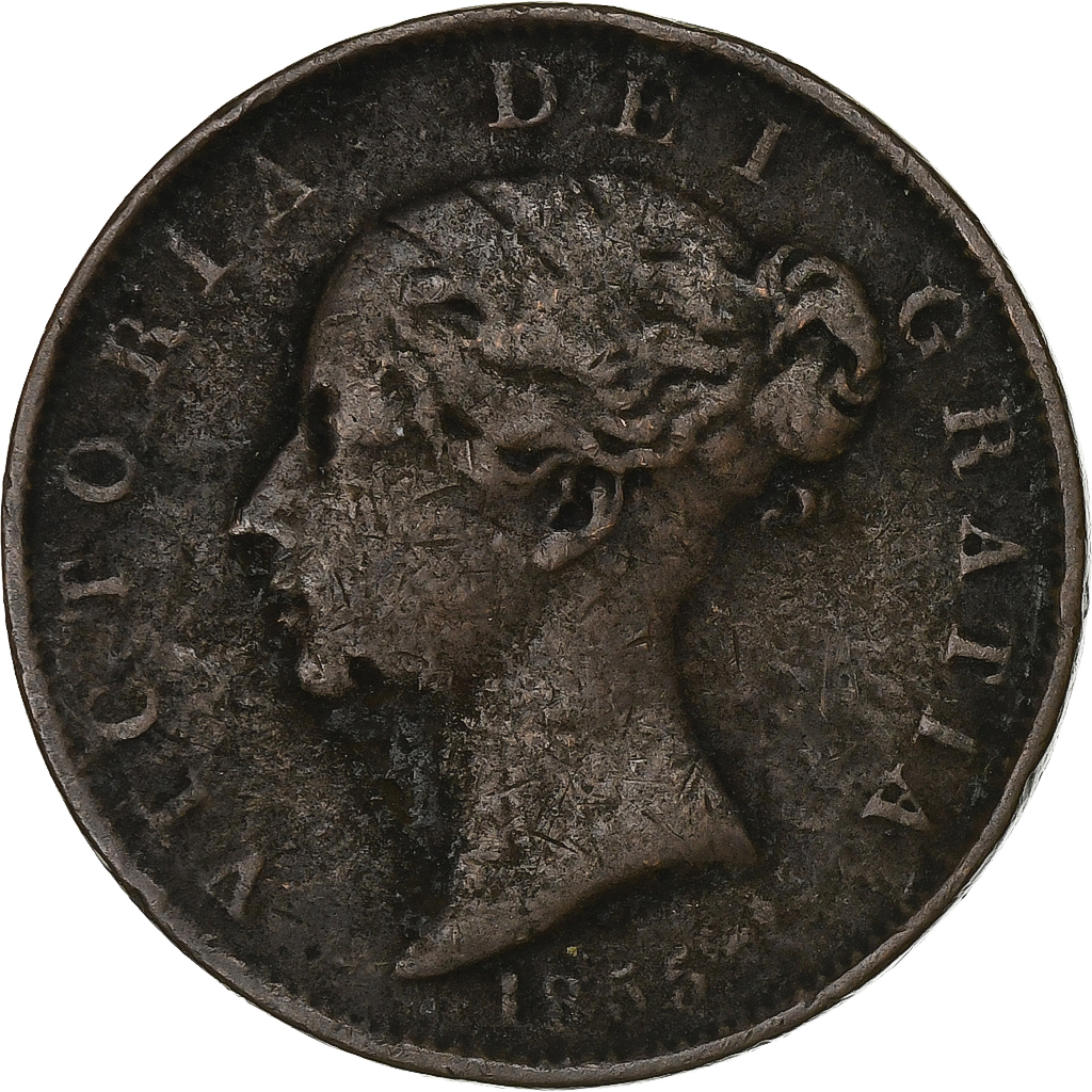 Great Britain, Victoria, Half Penny, 1855, London, Copper, 