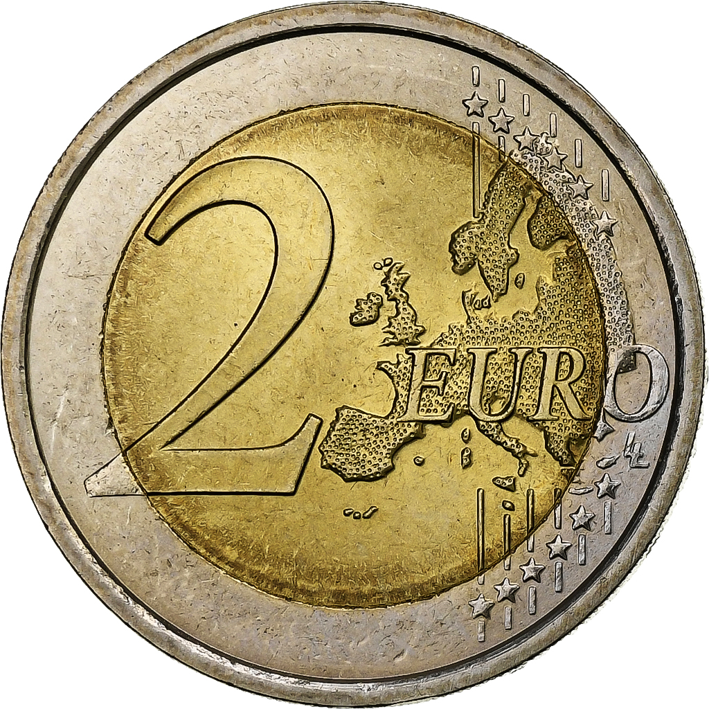 Italien, 2 Euro, Traité de Rome, 2007, Rome, Bimetallic, UNZ