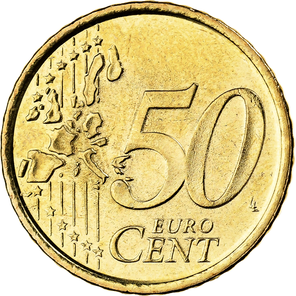 Spanien, 50 Centimes, Miguel de Cervantes, 2000, Madrid, Nordic gold, UNZ