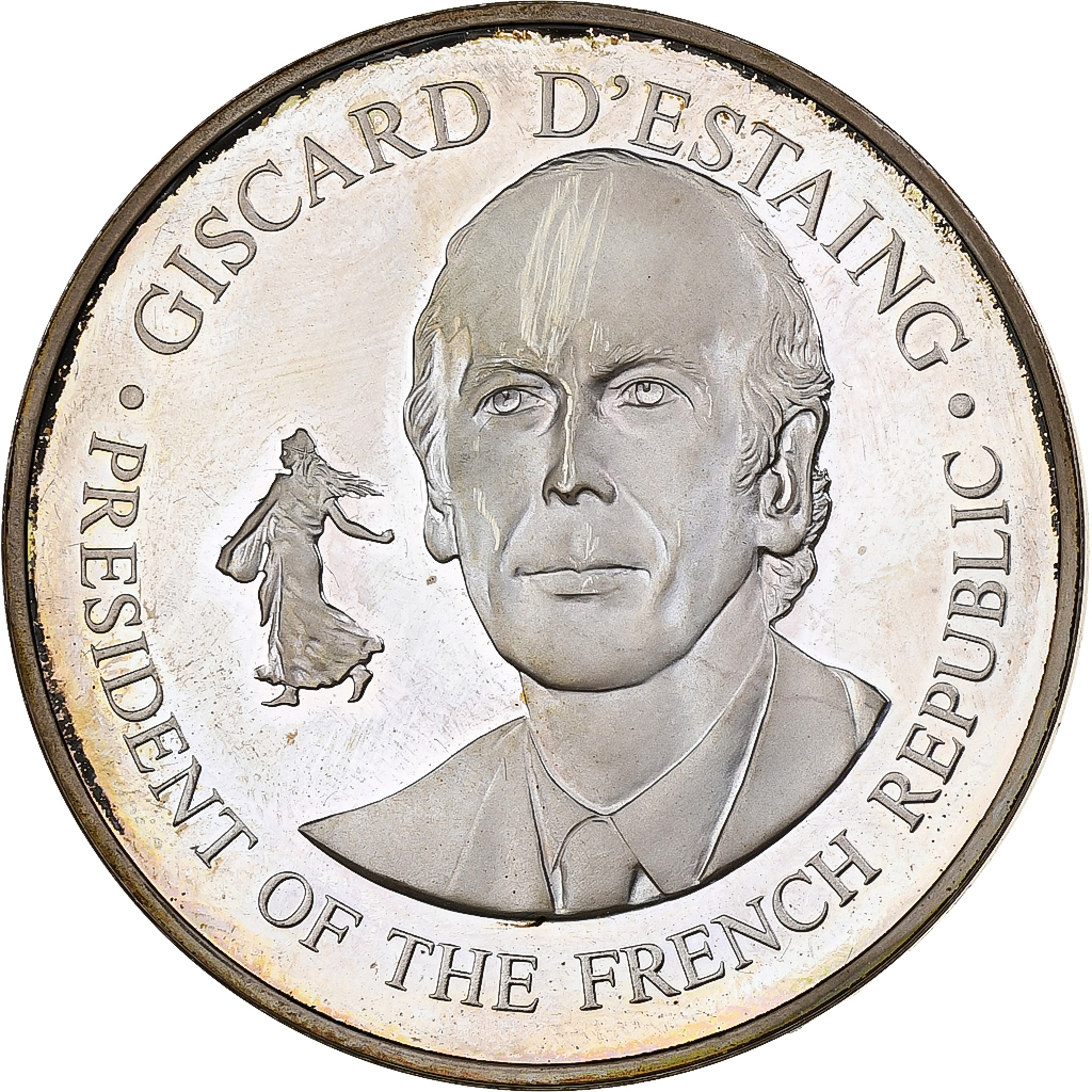 United States, Medal, Visite de Valery Giscard d'Estaing, 1976, Silver, Proof