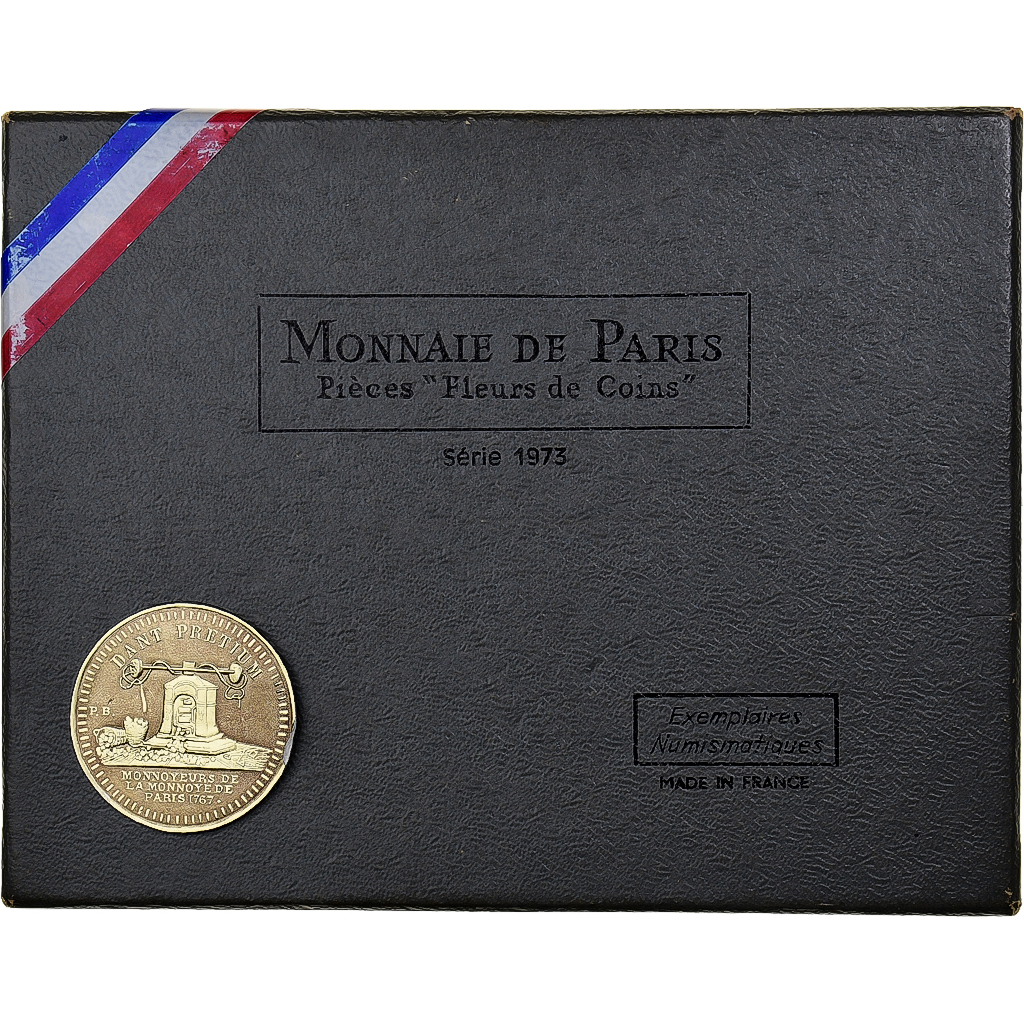 France, Coffret 1 c. à 10 frs., 1973, MDP, 