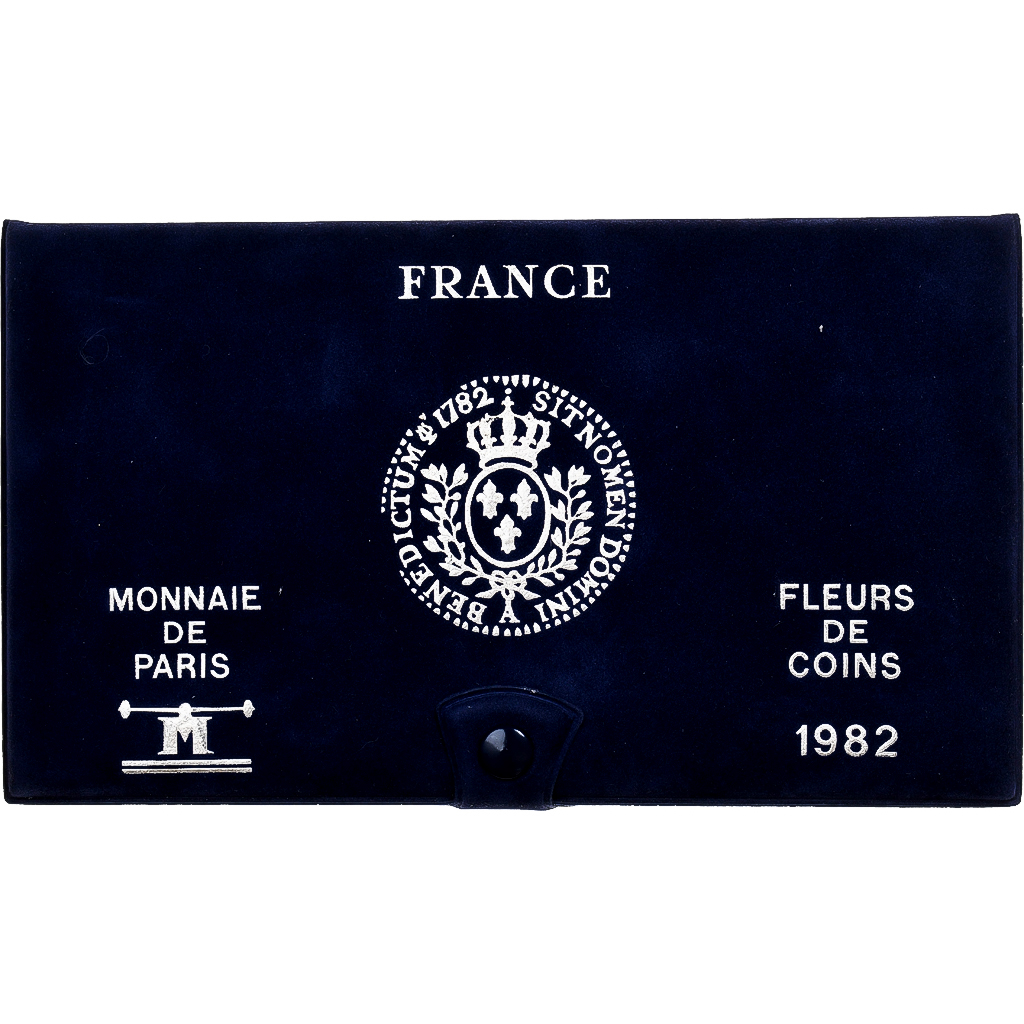 France, Coffret 1 c. à 100 frs., 1982, MDP, série FDC, MS