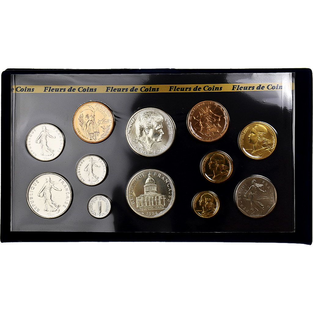 France, Coffret 1 c. à 100 frs., 1984, MDP, série FDC, 