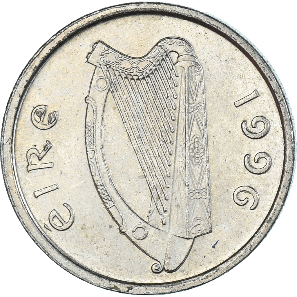 Moneda, Irlanda, 5 Pence, 1996