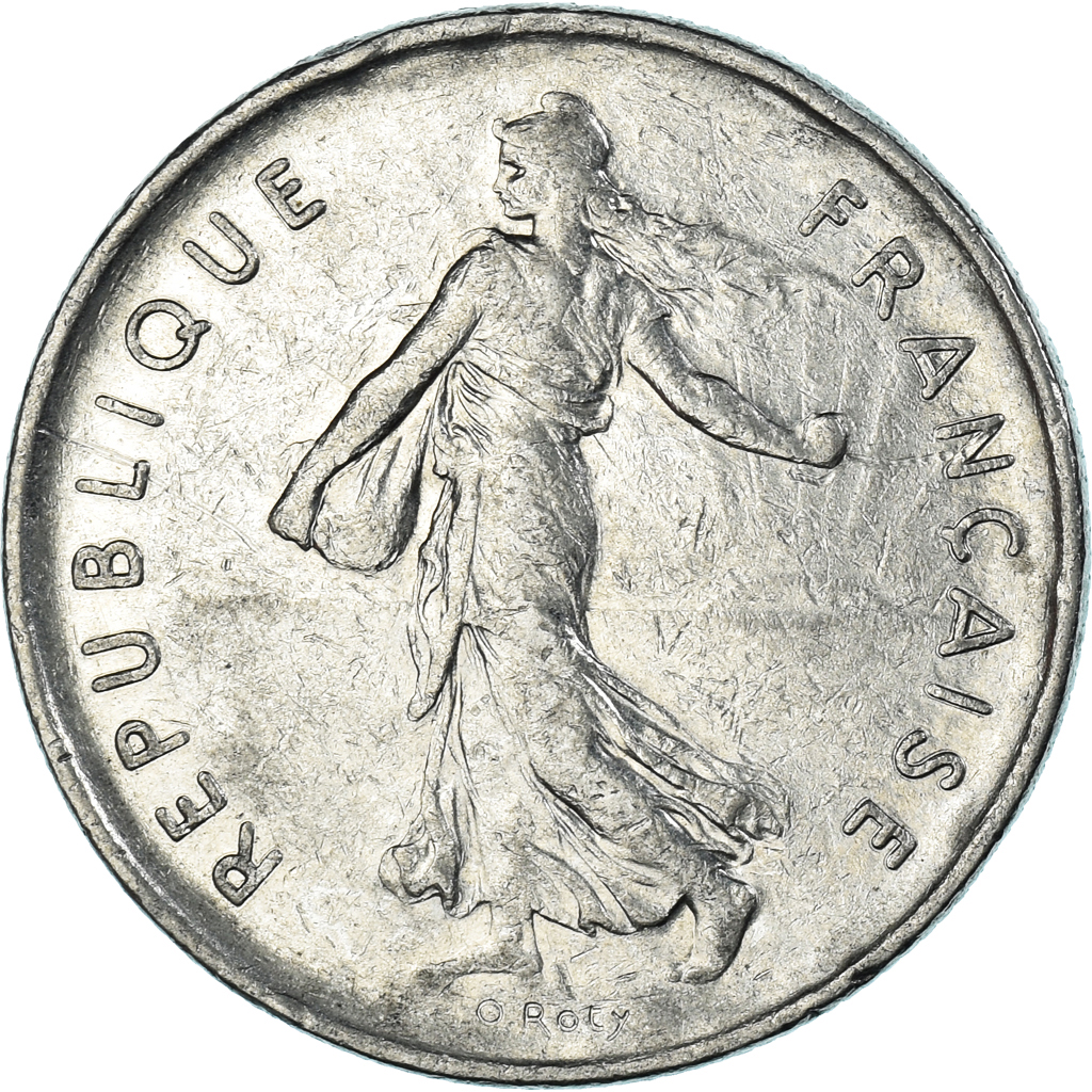 Coin, France, 5 Francs, 1973