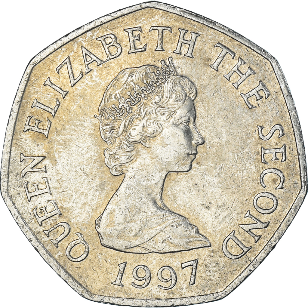 Coin, Jersey, 50 Pence, 1997