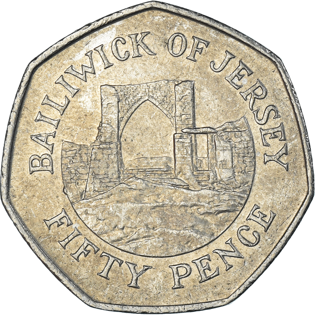 Coin, Jersey, 50 Pence, 1997