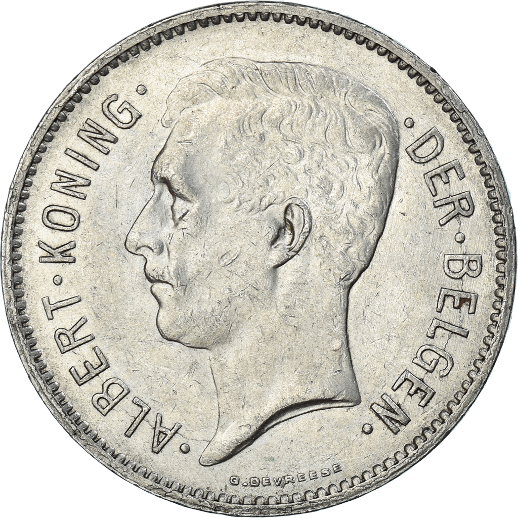 Coin, Belgium, 5 Francs, 5 Frank, 1933