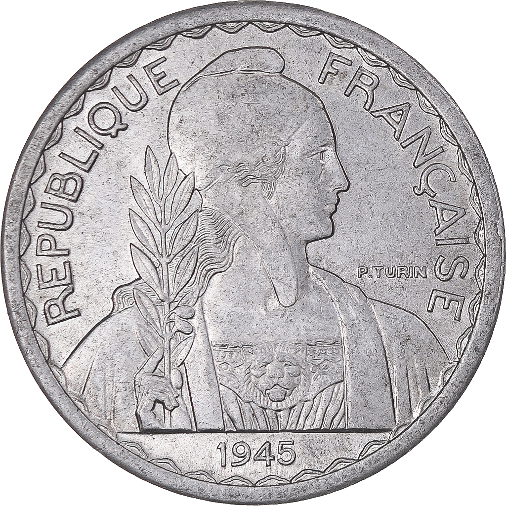 Coin, FRENCH INDO-CHINA, 20 Cents, 1945, Castelsarrasin, , Aluminum