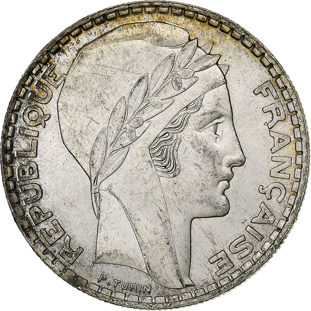 France, Turin, 20 Francs, 1938, Paris, , Silver, KM:879, Gadoury:852