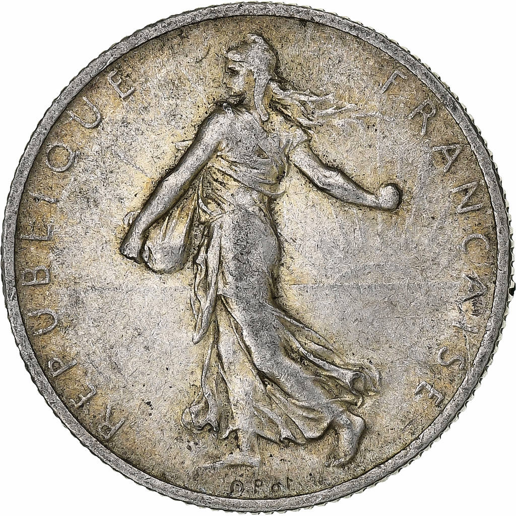 France, 2 Francs, Semeuse, 1914, Castelsarrasin, Silver, , Gadoury:532