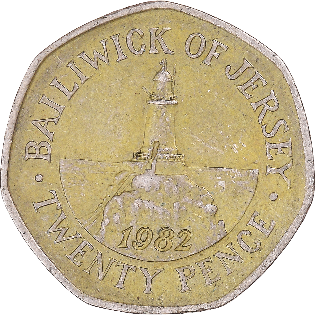 Coin, Jersey, 20 Pence, 1982