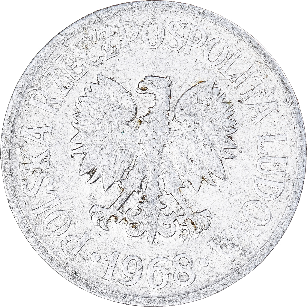 Coin, Poland, 20 Groszy, 1968