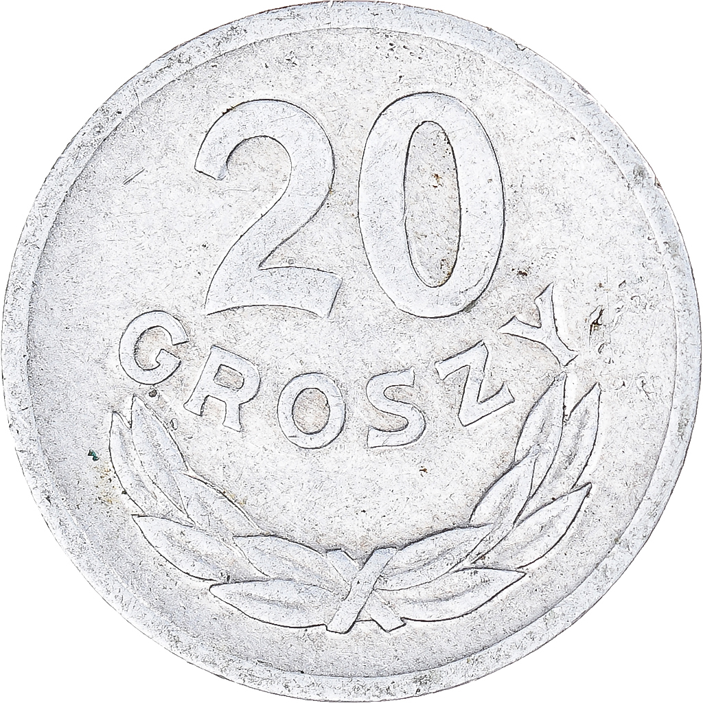 Coin, Poland, 20 Groszy, 1968
