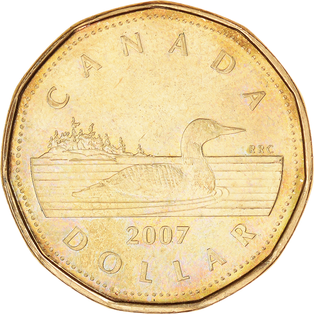 Coin, Canada, Dollar, 2007
