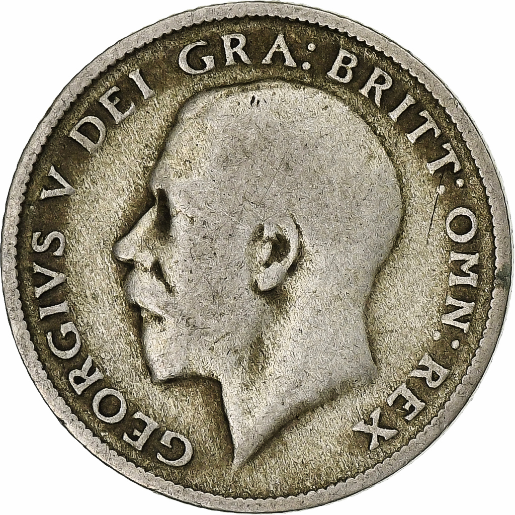 Great Britain, George VI, 6 Pence, 1921, London, Silver, 