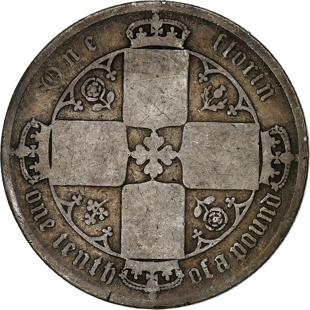 Great Britain, Victoria, Florin, 1873, London, Silver, 