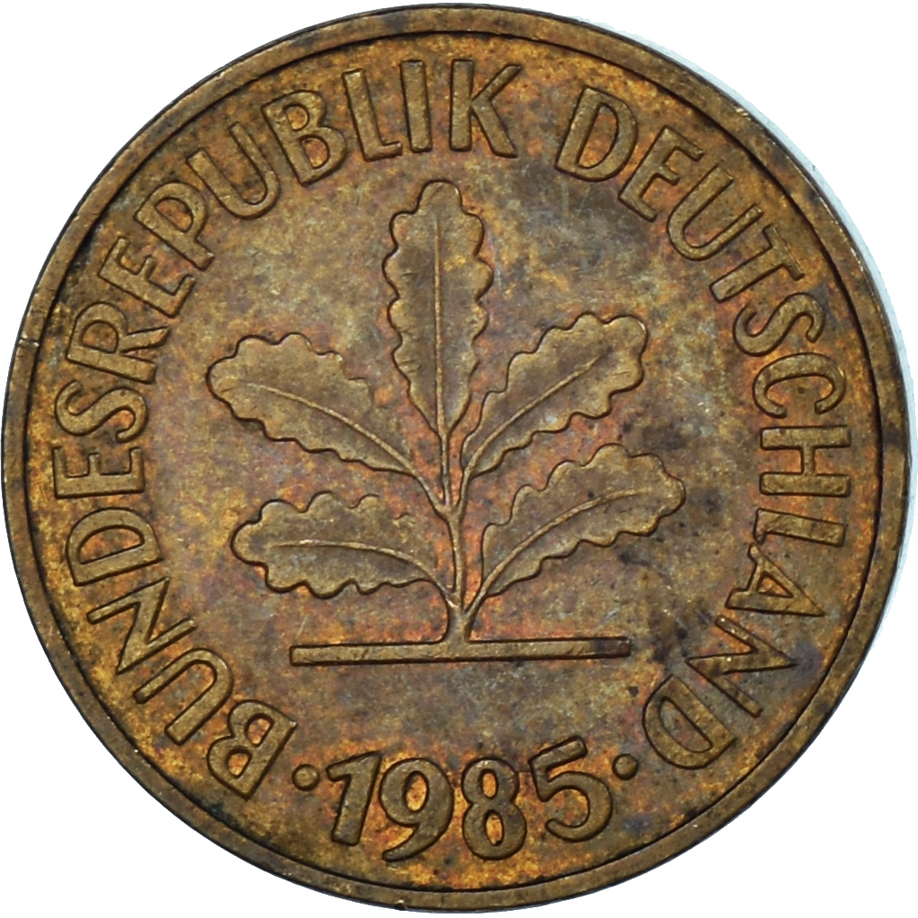 Coin, Germany, 5 Pfennig, 1985