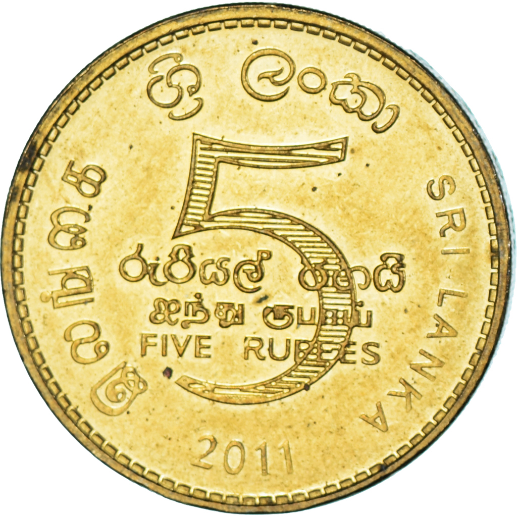 Coin, Sri Lanka, 5 Rupees, 2011