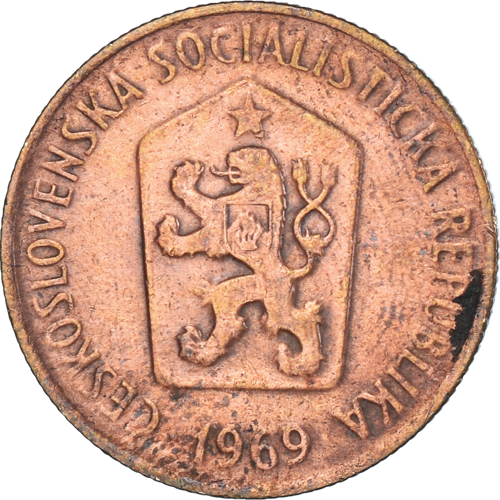 Munten, Tsjecho-Slowakije, 50 Haleru, 1969