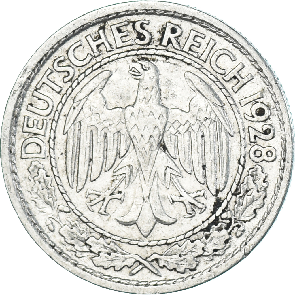 Coin, Germany, 50 Reichspfennig, 1928