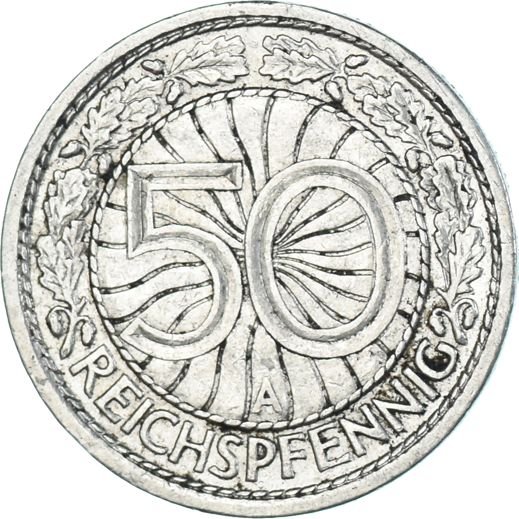 Coin, Germany, 50 Reichspfennig, 1928