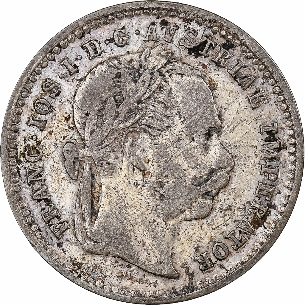 Austria, Franz Joseph I, 10 Kreuzer, 1872, Vienna, Billon, 