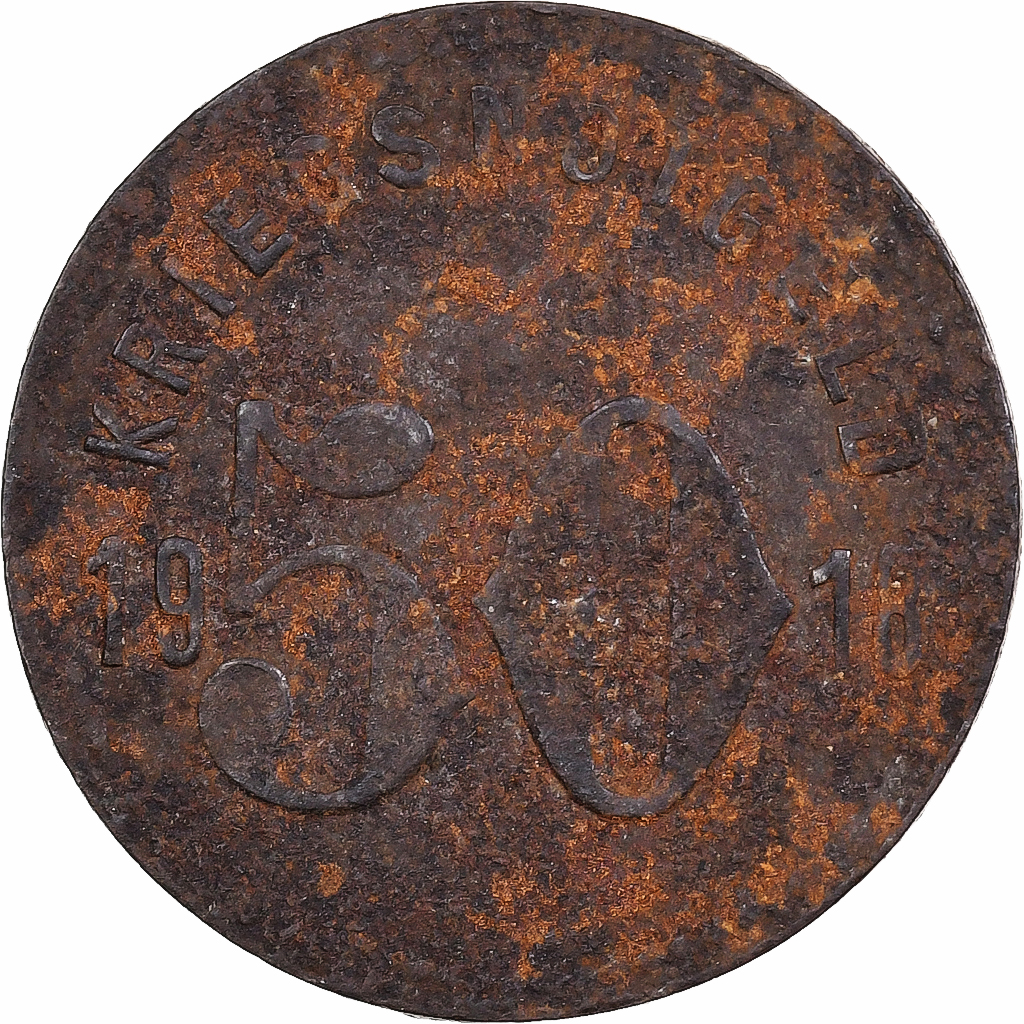Germany, City of Speyer, 50 Pfennig, 1918, , Zinc