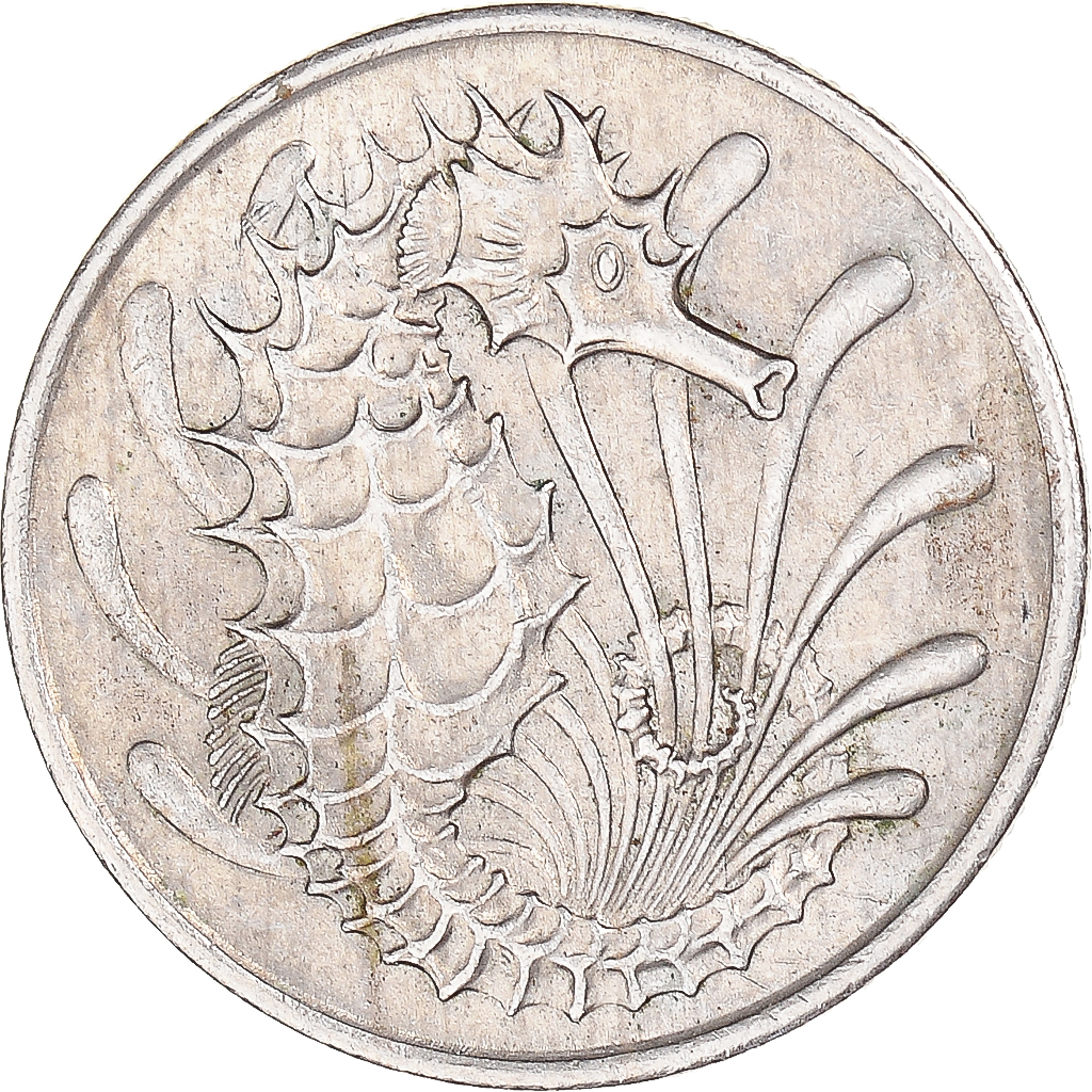 Coin, Singapore, 10 Cents, 1973