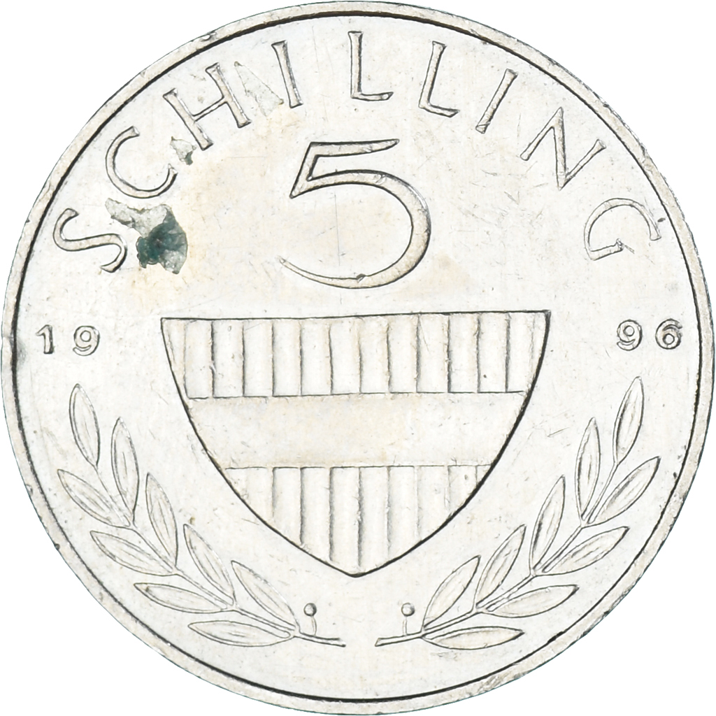 Coin, Austria, 5 Schilling, 1996