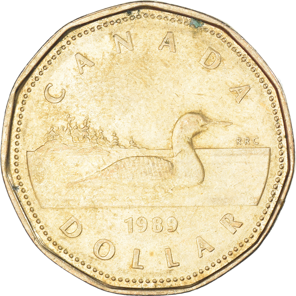 Coin, Canada, Dollar, 1989