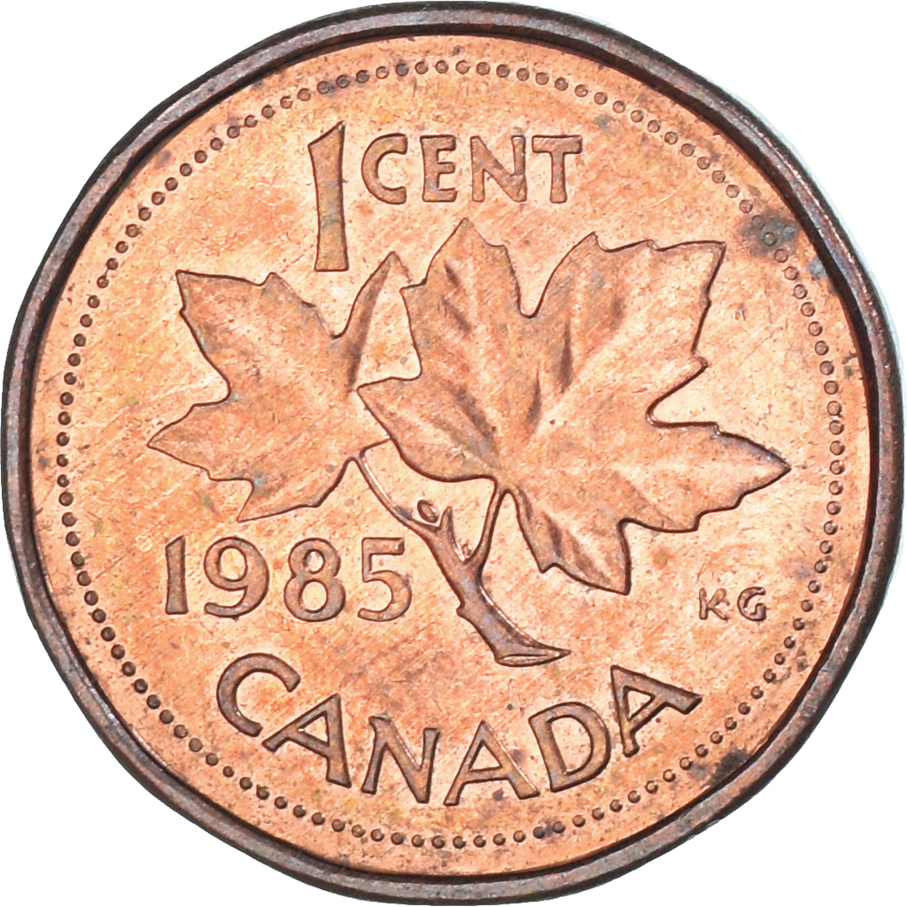 Coin, Canada, Cent, 1985