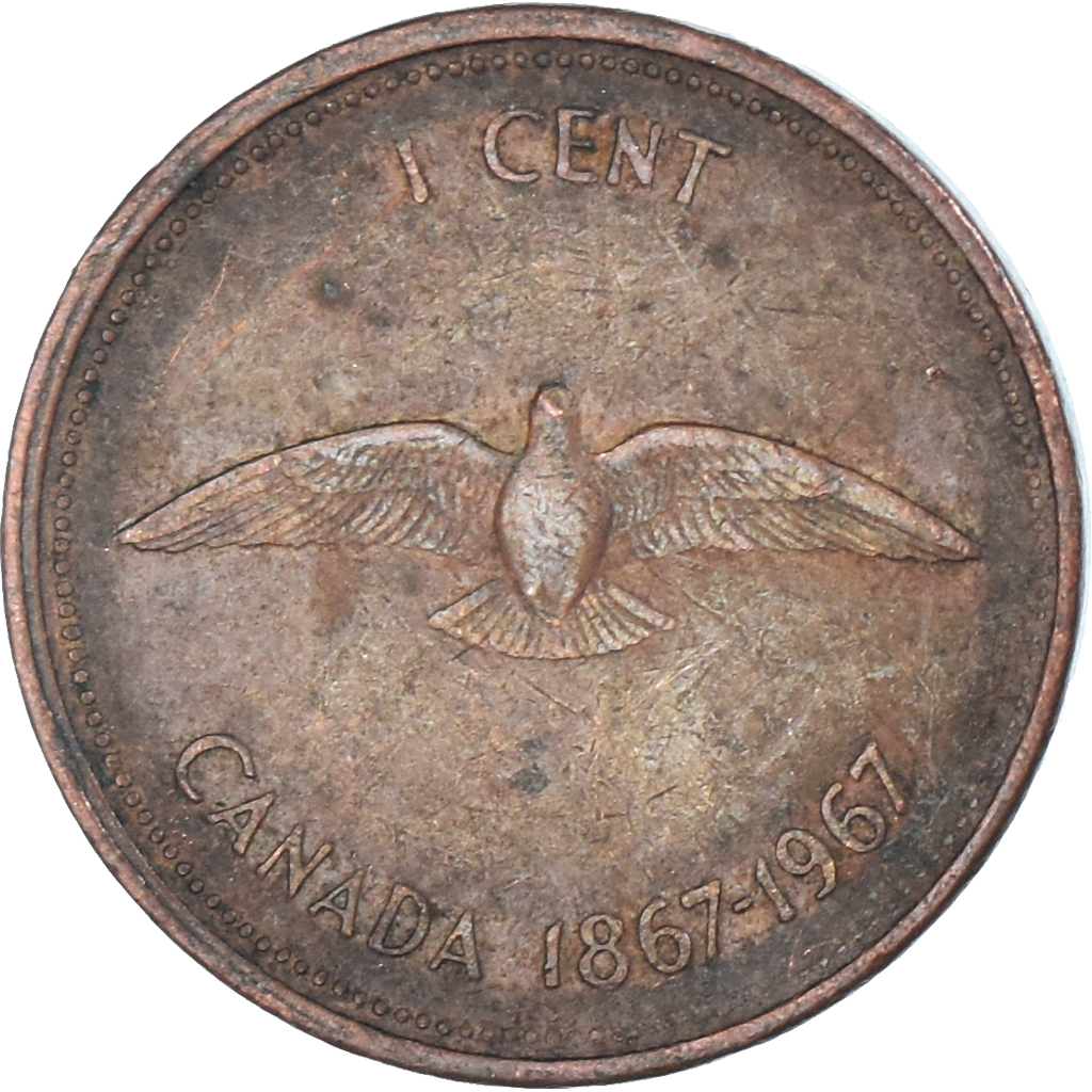 Coin, Canada, Cent, 1967