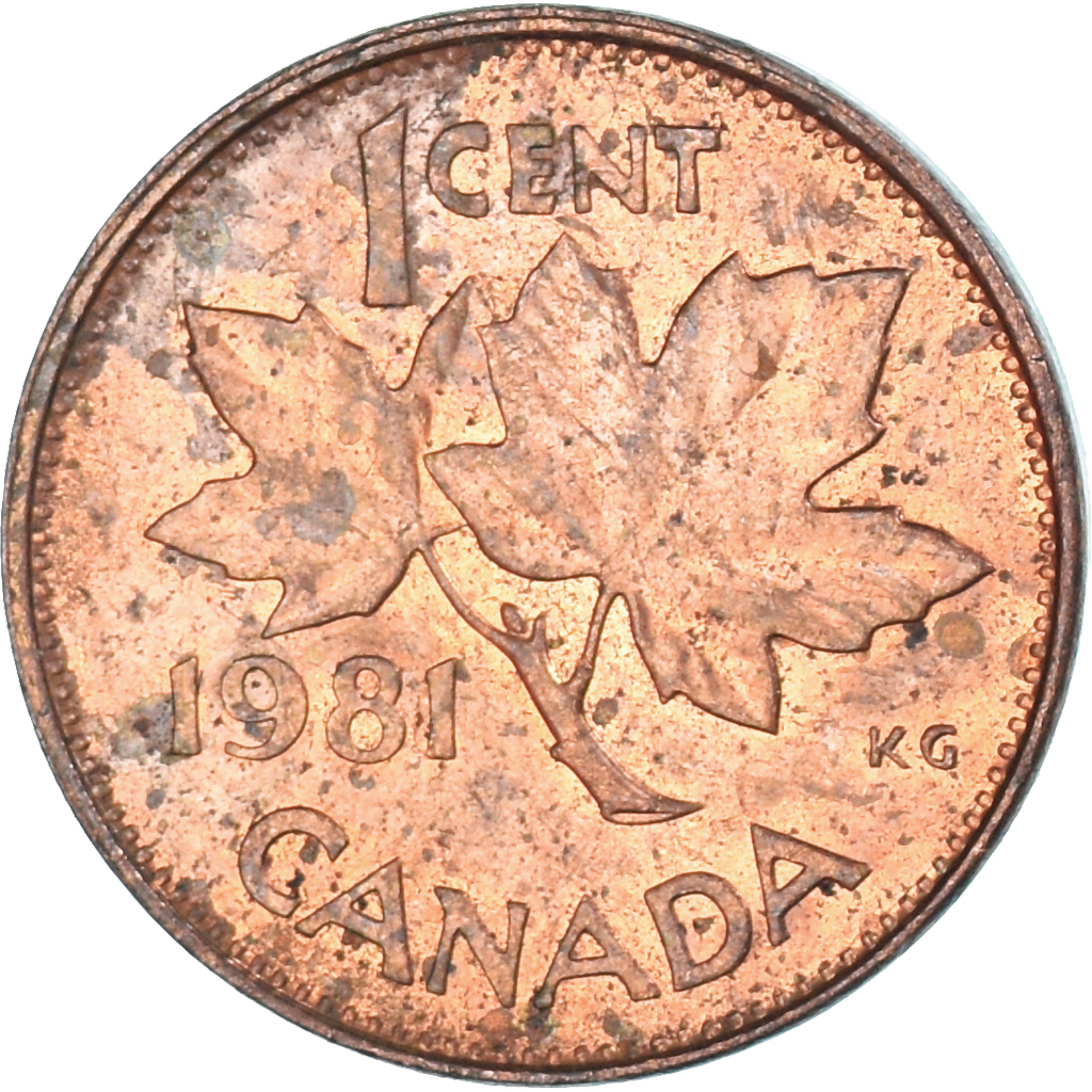 Coin, Canada, Cent, 1981