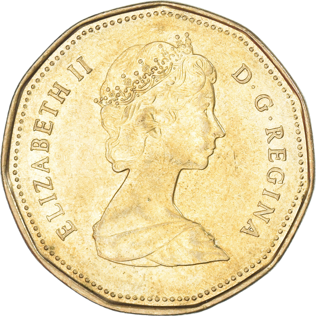 Coin, Canada, Dollar, 1988