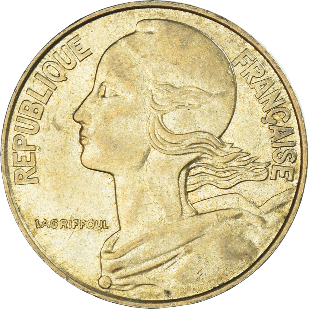 Coin, France, 20 Centimes, 1993